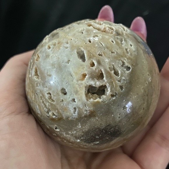 Druzy agate sphere. - Picture 3 of 6